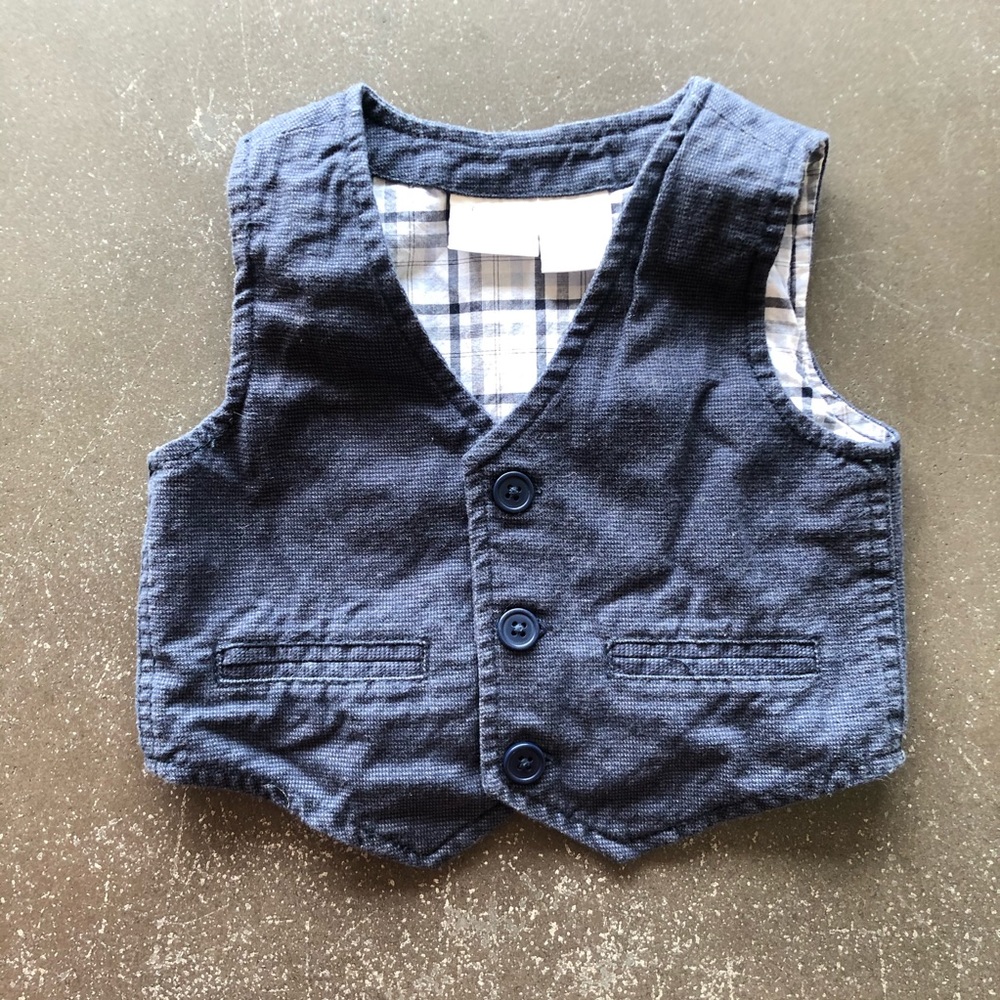 Koala Kids baby boy dark blue vest 9 - 12 months